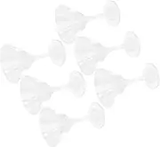 6pcs Cocktail Glass Water Cup Water Goblets Martini Glasses Wine Aerator Bottle Latte Cup Wine Tumbler Wine Decanter Aerator Beverages Cup Beverage Cups Party Drinks Cups Wine Cups