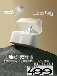 在飛比找樂天市場購物網優惠-Tezo Kite鳶耳機新款2023真淺入耳式ANC主動降噪