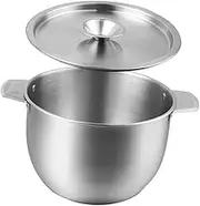 Ciieeo Stainless Steel Oil Basin Grease Storage Container for Home Restaurant Use Easy to Clean Kitchen Gadget for Cooking Baking and Mixing