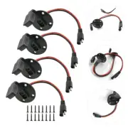 4 Sets SAE Port Connector SAE Connect Plug Connector for SAE SAE Connect Cable