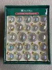 Set Of 24 TRIM A HOME Holiday Glass Christmas Ornaments K-Mart Vintage