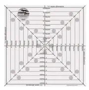 Creative Grids 9-1/2in Square It Up or Fussy Cut Square CGRSQ9