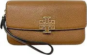 [Tory Burch] Women's Britten Chain Wallet with Wristlet, Moose, Crossbody Wallet