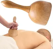 Wooden Handheld Massage Cup Wood Therapy Massage Tools Lymphatic Drainage Massager Tools Body Maderoterapia Colombiana Sculpting Anti-Cellulite for Release Muscle Soreness