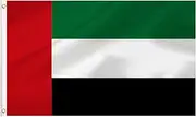 LARGE Emirati Flag, 3x5Ft The United Arab Emirates Flags Banner For Indoor Outdoor Decoration of Canada Yards.Parade Or Express Mood