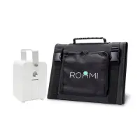在飛比找momo購物網優惠-【Roommi】多功能行動電源供應器│小電寶+60W太陽能板