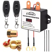 Remote Battery Disconnect Switch with Led Voltmeter Display 12V 360A Smart Ba...