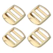 4pcs Ladder Lock Buckle Slider 3/4" Zinc Alloy Adjustable Buckle, Black-Gray 7