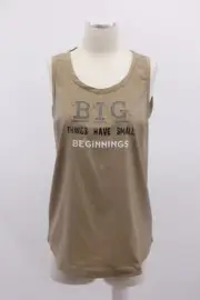 NWT$1695 Brunello Cucinelli Elastic Silk Crepe Monili Beaded Graphic Tank M A186