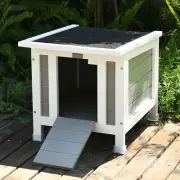Outdoor Cat House, Outdoor Cat Shelter for Feral Cats, Outdoor Cat House Pet Hou