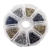 1600pcs Small Tiny Nails Wooden Screws Compact Antique Diy Decorative Box Access