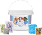 Elmer's Gue Premade Includes 5 Sets of Slime Add-ins, 3 Large, Glassy Clear