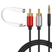 NEW Type C to 3.5mm Jack Audio Adapter RCA Stereo Cable f OnePlus 9 smartphones