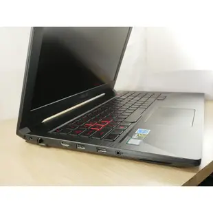 W48 專業 二手筆電 ASUS FX503V i5 七代四核3.5G/2G獨顯/8G/固態512G/15吋電競背光鍵盤