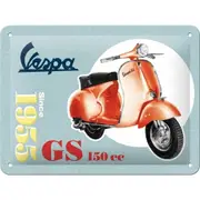 Nostalgic Art 15x20cm Small Wall Hanging Metal Sign Vespa GS 150 Since 1955