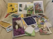 25 Pc Assorted Brands BLANK ANIMAL & INSECT NOTE CARDS w/ENVELOPES Lot #34 - NEW