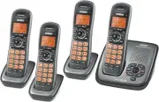 Uniden DECT 1480-4 Cordless Phone System 4 Handsets & Answering System New (LVR)