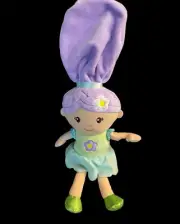 NWOT 18” Cuddle & Co Russ Soft baby doll green & purple plush Paisley the Pixie