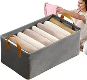 Clothes Organizers and Storage,Closet Shelf Fabric Storage Box Steel Frame | Space Saving Drawers Organization with Handle Basket Containers for Dorms, T-Shirts & Jeans