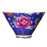 2.5 oz Handmade Enamel Painted Porcelain Tea Cup Chinese Kungfu Teacup Flower Wi