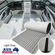Adhesive Marine Flooring EVA Foam Boat Decking Sheet | Grey Faux Teak Deck Mat