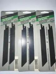 NEW Reciprocating Saw Blades 6" / 6pc Set Electric Wood Pruning 17TPI Saw Blades