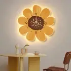 Warm Light Hanging Clock with Light INS Luminous Wall Clock Bedroom