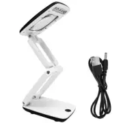 Pocket Magnifying Glass with Light and Stand, Small 3X Magnifying Lamp,