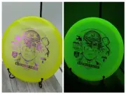 New Discmania Neo Lumen Glow Origin Midrange Disc Golf Disc 173g HSCO Time Stamp
