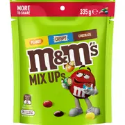 M&M's Mix Ups Milk Chocolate Snack & Share Bag 335g