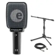 Sennheiser e 906 Professional Super-Cardioid Dynamic Microphone with accessories