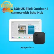 Home Security Bundle Echo Hub 8” Panel Alexa + Blink Outdoor Camera