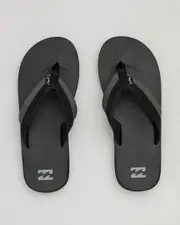 [Billabong] Billabong Mens' All Day Impact Flip Flops Slippers in Black Size 4 4 Black