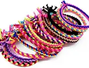 Fashion Braided Super Stretch Hair ties Elastic 20 Pack, Hair Bands Women Hair Accessories Ponytail Holder