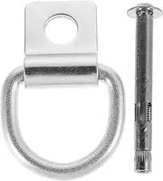 Pulling Rope Ring Cargo Retriever for Truck Bed Cargo Securing Anchors Trailer Drop in d Rings Tie Down Rings for Trailers Trailer Tie Down Rings Iron d Ring Stainless Steel Silver