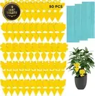 50X Yellow Dual-Sided Sticky Traps Gnat Fruit Fly Mosquito Catcher Indoor Outdoo