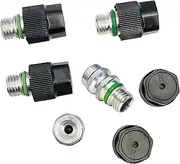 Air Conditioning Service Valve M12x1.5 Male High Side A/C Charge Port Valve Includes Caps Aftermarket Replacement For MT0105, 800-955, 59946, GM 52458184, 15-5438 (Pack of 2)