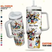 Custom Disney Mickey and Friends Colorful Tumbler, Disney Characters Christmas 4