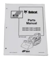 Bobcat MT50 Mini Track Loader Parts Catalog Manual - Part Number # 6901679