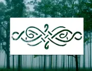 Celtic Knot Interlace Reusable Stencil (Many Sizes)