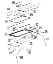 Genuine Mopar Sunroof Seal 68357669AA