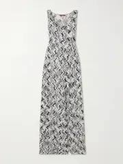 [Missoni] Missoni - Striped Embroidered Crochet-knit Coverup - White - IT42 IT 42 White