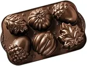 Nordic Ware 86148 Autumn Treats Pan, Bronze