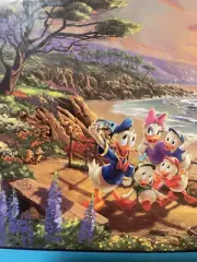 Disney Thomas Kinkade Donald Daisy A Duck Day Afternoon 750 Puzzle New Retired