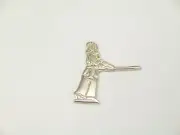 Jacket Pin In 925 SILVER With Kendōka - Kendō Kenshi Shinai Kendo