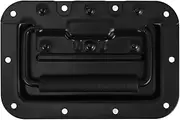 Flight Case Handle Drawer Pulls Handles Spring Loaded Handle for Chest Padded Grip for Handle Spring Loaded Grip Handle Recessed Handle with Grip Chest Cabinet Handle Iron Black