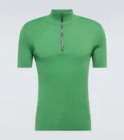 [Winnie New York] Winnie New York Wool half-zip sweater AU 87 green