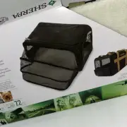Sherpa Expandable Medium Black Pet Carrier Airline Approved Cat Dog/25c