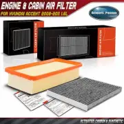Engine & Activated Carbon Cabin Air Filter for Hyundai Accent 2008-2011 1.6L (for: Hyundai)