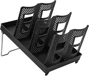 Disposable Coffee Cup Dispenser,Multi-Functional Cup and Lid Dispenser with Stand,Plastic Cup Holder Organizer for Coffee Station Bar Office Home Restaurant (Double Row)